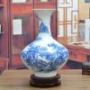 Blue and White Landscape Porcelain Vase