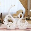 Pair of White Swan Por...