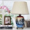 Color Glazed Porcelain Lamp Painted Snow Scenes