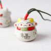 Japanese Maneki Neko Cell Lucky Cat Porcelain Cell Phone Charms