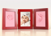 Baby Souvenir Factory supply handmade baby photo frame with clean-touch inkpad  