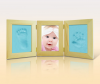 Baby Souvenir Factory supply handmade baby photo frame with clean-touch inkpad  