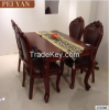 Luxury American style dining refectory table wooden