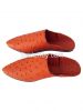 OSTRICH LEATHER ORIENTAL SHOE, FOR WOMEN