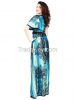 LONG SLEEVELESS MOROCCAN KAFTAN DRESS 