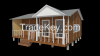 sustainable single floor pre-constructed modular restaurant,4 rooms ,1 stories