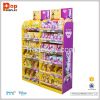 Retail supermarket cardboard floor display stand candy display