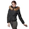 COUTUDI 2016 Top Rated Luxury Ultra Warm Sexy Winter Fur Best Down Coat for Women