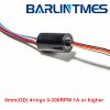 capsule slip ring with 8.3mm(OD) 4circuits 1A for CCTV, robot, UAV, rotary table from Barlin Times