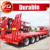 Competitive price 60ton tri axle lowbed semi trailer air suspension for transport Cat D7 D8 D9 bulldozer