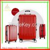 Hot selling pure pc luggage trolley travel luggage set