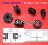 OEM Manufacture Silicone rubber grommets black rubber cable grommets / electronic cable grommet