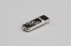 Black Leather Stick USB Flash drive with emboss Logo