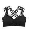 Womens Seamless Camisole Sports Bra With Removable Pads