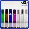 Wholesale different color 10ml glass roll on bottle with roller and cap