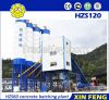 HZS60 concrete batching plant with belt conveyor