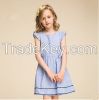 High Quality New Model Children Custom Clothing Child Girl Dress Boutique Clothing Floral Border Girls birthday Dresses from