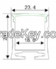 aluminum LED profile for surface mounting