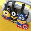 cartoon minions luggage tag travelling baggage