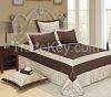 Faux Leather bedspread set 5pcs