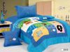 cotton fabric children designs embroidery 3pcs comforter set cartoon d