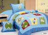 cotton fabric children designs embroidery 3pcs comforter set cartoon d