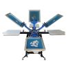 Manual 4 color 4 station t-shirt screen printing machines with carousel table