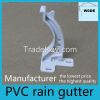 pvc rain water pipe fittings, drop outlet, elbow tee, gutter hanger