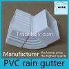 pvc rain water pipe fittings, drop outlet, elbow tee, gutter hanger