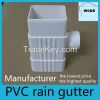 pvc rain water pipe fittings, drop outlet, elbow tee, gutter hanger