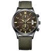 MEGIR Swiss Quartz movement strap watch black waterproof steel wrist watch ML2021G-10