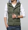 mens autumn/winter three layer  cotton padded leisure vest &amp;amp; waistcoat with hood