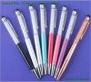 Hot selling good price Crystal stylus Pen metal ballpoint pen touch screen diamond pen