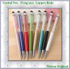 Hot selling good price Crystal stylus Pen metal ballpoint pen touch screen pen