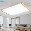 SL T wood rectangle living room ceiling light new chinese traditional dinning room led ceiling lamp north european bedroom lamp Y0591