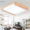 SL T wood rectangle living room ceiling light new chinese traditional dinning room led ceiling lamp north european bedroom lamp Y0591