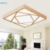 SL wood led ceiling lights modern simple living room light bed room environment protect lamp study room lamp Y0593