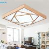 SL wood led ceiling lights modern simple living room light bed room environment protect lamp study room lamp Y0593