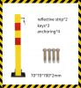 manual silver or yellow car park barrier