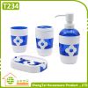 Good Price Half Transparent Plum Blossom Fress Color Home Bathroom Set