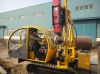 Safety barrier sheet pile driver/pile hammer