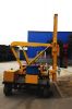 Safety barrier sheet pile driver/pile hammer