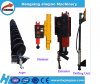 Auger drill unit for pile driver used in civil construction