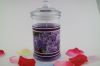 decorative scented glass jar candle with lid