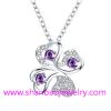 Silver Plated Costume Fashion Zircon Jewelry Necklaces