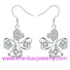 Silver Plated Costume Fashion Zircon Jewelry Earrings