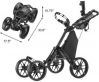 CaddyTek One-Click Folding 4 Wheel Version 3 Golf Push Cart