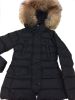 lady down coat with fu...