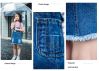 girls' strap denim skirt 