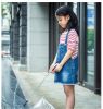 girls' strap denim skirt 